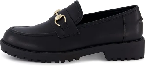 Miniatura 2 de CUSHIONAIRE Romeo - Mocasines sin cordones para mujer + espuma viscoelástica, anchos disponibles, Negro