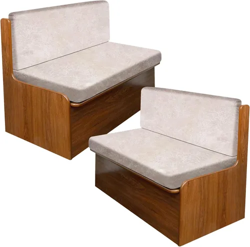 Miniatura 12 de Fundas de cojín tipo cuero para sofá, juego de fundas protectoras de muebles para sillón seccional, sofá biplaza de tela de elastano elástica