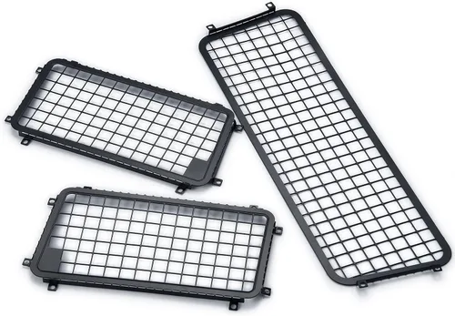 Miniatura 7 de MORLORDY Ventanas laterales de metal RC Ventanas traseras Red de malla protectora para 1/10 Escala RC Crawler Car TRX4 2021 Bronco Actualizaciones