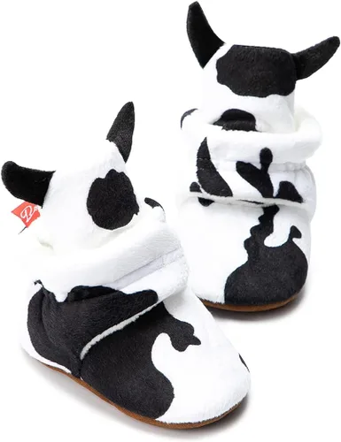 Miniatura 133 de Sawimlgy - Botines de algodón antideslizantes para recién nacido, con agarre, para cuna o para el invierno
