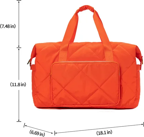 Miniatura 2 de Tinzonc Bolsa deportiva de gimnasio para mujer, bolsa de lona de viaje, bolsa de hombro para mujeres y niñas, viajes, gimnasio, yoga, escuela