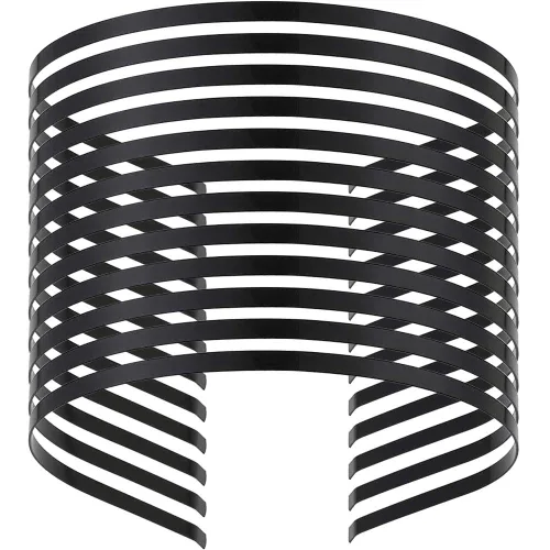 Miniatura 10 de 12 diademas de metal liso en tono plateado dorado y negro para bricolaje con base de tiara en blanco, bandas para la cabeza, 3 colores, 0.118
