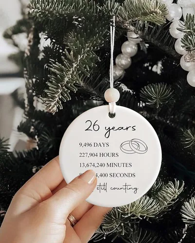 Miniatura 8 de 26º aniversario de bodas para ella o él, regalo de matrimonio de 26 años para pareja o padres, regalo de aniversario con fotos para esposa y esposo