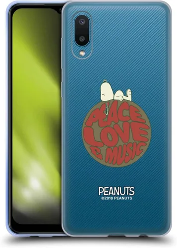 Miniatura 83 de Head Case Designs Funda de gel Woodstock 50th con licencia oficial de Peanuts Snoopy Guitar 1969 [protección de grado militar] compatible