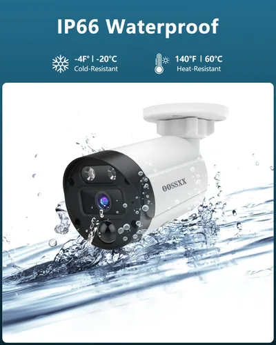 Miniatura 5 de Sistema de cámara de seguridad inalámbrica 4K para exteriores, largo alcance +76% WiFi, cámaras de antenas duales y NVR de 4 antenas, detección
