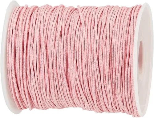 Miniatura 7 de PH PandaHall 100 Yardas 1mm Hilo de Cordón de Algodón Encerado Cuerda de Cuentas Cuerda Encerada para Manualidades para Hacer Pulseras Collares