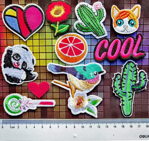 Miniatura 5 de 48 piezas de estilos surtidos al azar para coser o planchar en parches bordados para ropa, vestido, sombrero, pantalones, zapatos, cortina