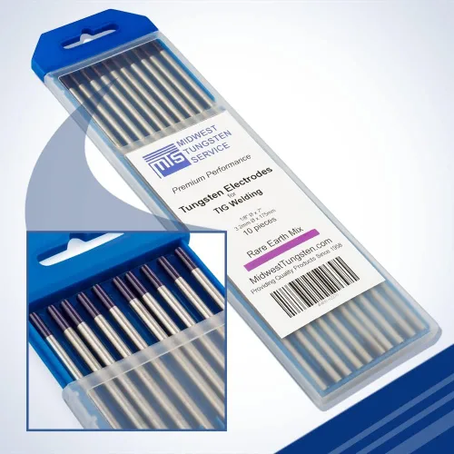 Miniatura 12 de Midwest Tungsten Service Electrodos de soldadura TIG de tungsteno paquete de 10 unidades (azul - 2% tungsteno lantanado (WL20/EWLa-2), 1/8 pulgadas
