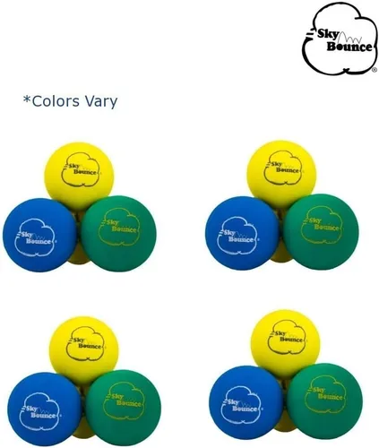 Miniatura 2 de Sky Bounce Bolas de mano de goma de color para balonmano recreativo, Stickball, Racquetball, Catch, Fetch y muchos más juegos, 2 1/4 pulgadas