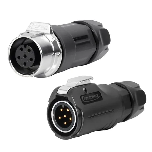 Miniatura 8 de CNLINKO LP-12 Conector de 2 pines IP68 Enchufe eléctrico circular impermeable para equipos al aire libre Maquinaria industrial solar DC 12V M12 2-8