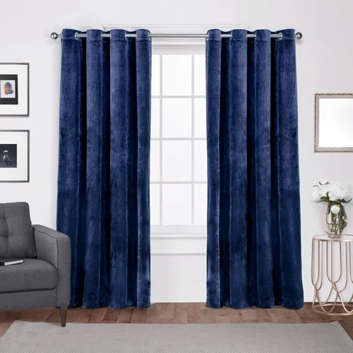Miniatura 12 de Cortinas exclusivas para el hogar, de terciopelo, pesadas, para ventanas, paneles pares