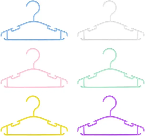 Miniatura 6 de Ganchos de plástico para colgar ropa de bebé y niños