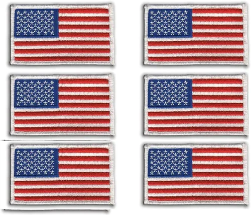Miniatura 9 de Hero's Pride Parches tácticos de la bandera estadounidense, 3-3/8 x 2 pulgadas, parche bordado para uniforme de Estados Unidos, cosido para ropa