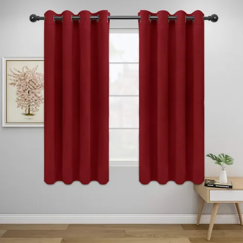 Miniatura 235 de Easy-Going - Cortinas opacas para dormitorio, aislamiento térmico sólido con ojales, cortinas de ventana para reducción de ruido, cortinas
