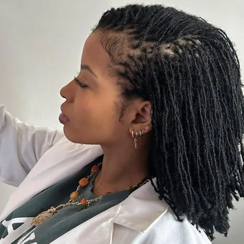 Miniatura 17 de Extensiones de cabello humano con 10 hebras de 6 pulgadas, 100 % hechas a mano, extensiones permanentes de rastas para mujeres y hombres, se pueden