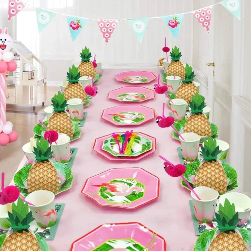 Miniatura 5 de Suponey Cajas grandes de regalo de piña, cajas de regalo de piña, caja de dulces 3D para decoración hawaiana y de fiesta de cumpleaños (20 unidades)