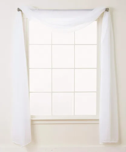 Miniatura 29 de Elegant Comfort - Cortinas transparentes de lujo con bolsillo para barra para cocina, dormitorio y sala de estar, Microfibra, Beige