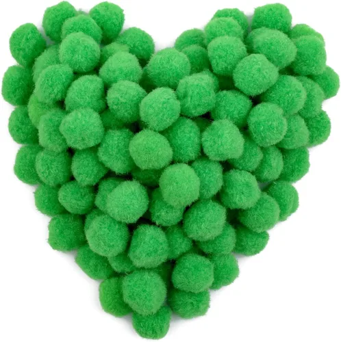 Miniatura 28 de Morfen 150 pompones para manualidades, color marrón claro, bolas de pompón mullido de 1 pulgada para manualidades, proyectos de manualidades
