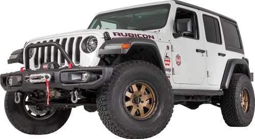WARN 102350 Jeep JL OE Rubicon Defensa frontal de parrilla de altura media, tubo de protección