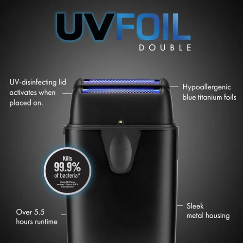Miniatura 5 de BaBylissPRO UVFOIL UV-Disinfecting Metal Double-Foil Shavers for men