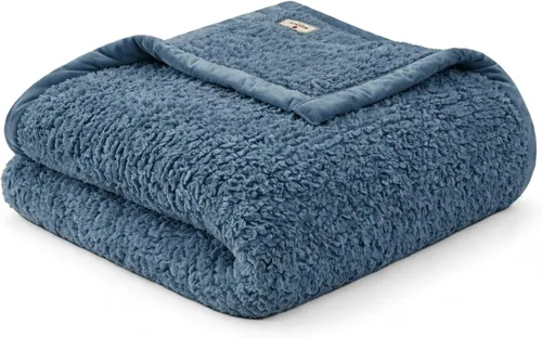 Miniatura 14 de Woolrich Burlington Manta Bereber súper suave, cobertura acogedora y ligera con ribete de terciopelo lujoso, colcha moderna y elegante para todas