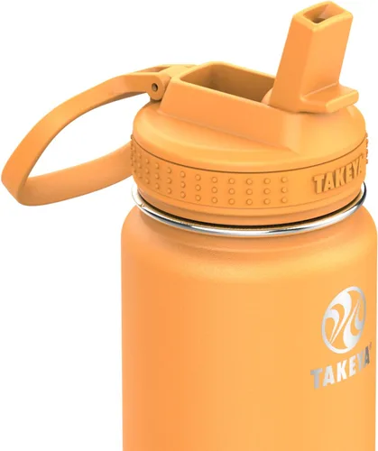 Miniatura 2 de Takeya Actives - Botella de agua de 24 onzas con tapa con popote, aislamiento de acero inoxidable de doble pared, apta para lavavajillas y sin BPA