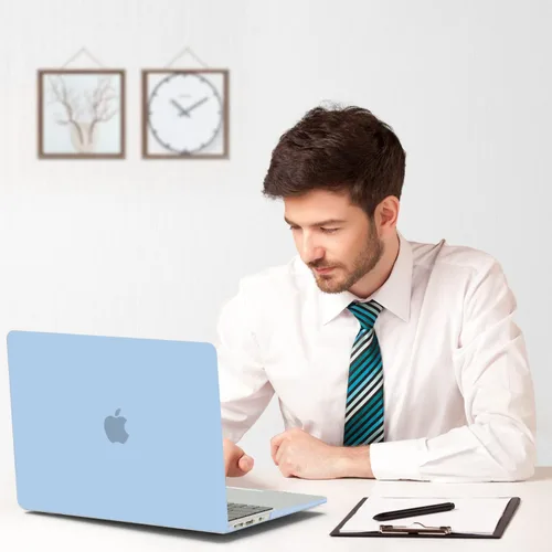 Miniatura 6 de B BELK Funda compatible con MacBook Air de 13 pulgadas modelo A1466 A1369 versión 2010-2017, carcasa rígida de plástico mate para laptop + cubierta