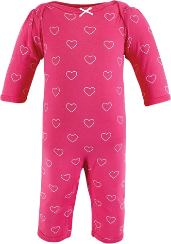 Miniatura 4 de Hudson bebé Ruffle UniónTraje rosa y negro rayas