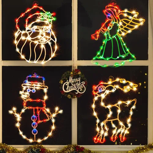 Miniatura 12 de Escultura de Navidad de 50L que incluye: 1 muñeco de nieve, 1 Papá Noel, 1