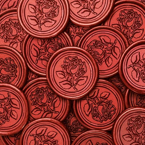 Miniatura 8 de 25 Calcomanías de Sellos de Cera Hechas a Mano, Sellos para Sobres, Calcomanías de Cera Autoadhesivas para Invitaciones de Fiestas de Boda, Sobres