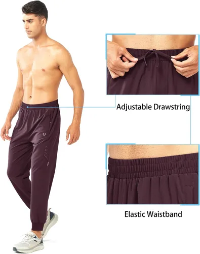 Miniatura 5 de NORTHYARD Pantalones deportivos para correr para hombre, ligeros, de secado rápido, para gimnasio, deportes activos, entrenamiento en pista