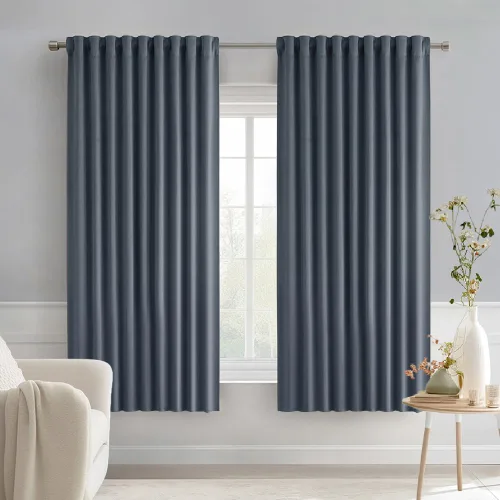Miniatura 35 de MIULEE Cortinas opacas con pestaña trasera de 63 pulgadas de largo, juego de 2 paneles para sala de estar, dormitorio, privacidad, bolsillo