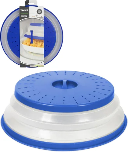 Miniatura 8 de Tovolo Cubierta de salpicaduras para microondas para alimentos, paquete de 3 (rojo manzana caramelo) – Tapa protectora de salpicaduras de silicona