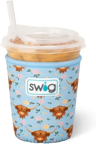 Miniatura 76 de Funda Swig Life para taza de café helado pequeña, funda estándar de 22oz para taza de café helado con asa, funda aislante de neopreno para mantener