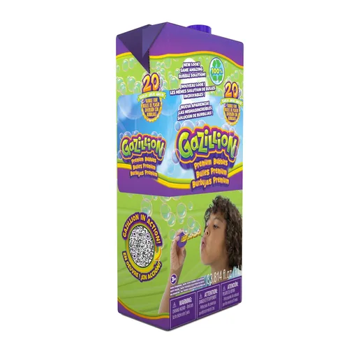 Miniatura 2 de Gazillion Bubbles Solución de Burbujas Premium Original 1L - Burbujas gigantes, vibrantes y seguras con embalaje ecológico, diversión para fiestas