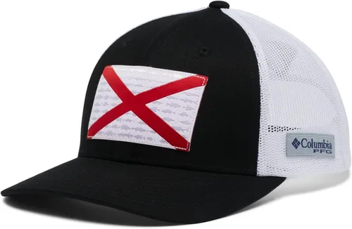 Miniatura 881 de Columbia - Gorra de malla con bandera con árboles unisex para adultos, corona alta