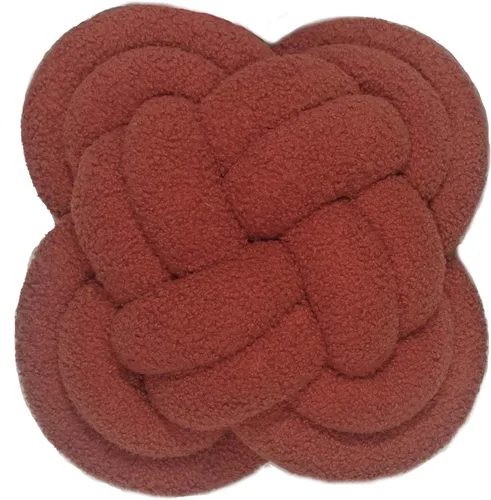 Miniatura 21 de Cyprinus Carpio Almohada creativa con nudo de bola de rosa, cojín de flor para sofá, almohada lumbar, decoración (rosa-C)