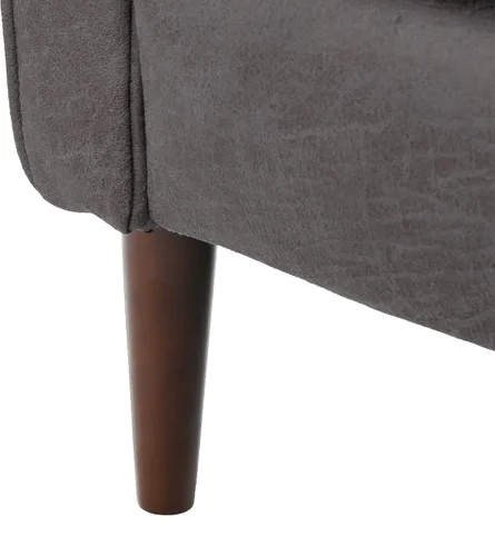 Miniatura 11 de GDFStudio Macedonia - Sillón reclinable de tela con respaldo copetudo, moderno Pizarra / Espresso oscuro