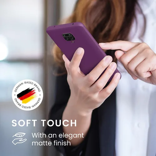 Miniatura 4 de kwmobile Funda compatible con Xiaomi Redmi Note 9S / 9 Pro / 9 Pro Max - Funda protectora de silicona TPU suave y delgada - Morado magenta Magenta