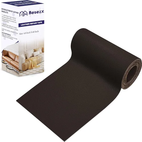Miniatura 9 de Kit de Cinta de Parche para Reparación de Cuero, Reparación de Cuero Autoadhesiva para Muebles, Sofá, Sillón, Asientos de Automóvil, Silla