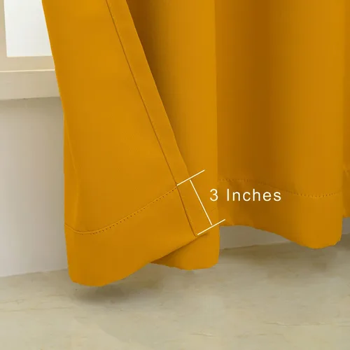 Miniatura 4 de Pickluc, cortinas opacas con ojales de 108 pulgadas de largo, 2 paneles, para bloquear la luz de las ventanas de la sala de estar, con aislamiento
