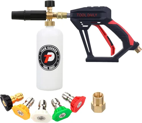 Miniatura 2 de Tool Daily Pistola de lavado a presión corta con cañón de espuma, pistola de lavado a presión corta Tool Daily con cañón de espuma