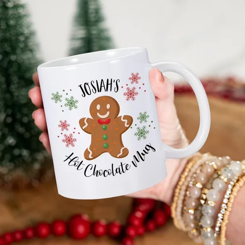 Miniatura 5 de Regalo de Navidad para niños, tazas de café de Navidad con nombre personalizado, taza de chocolate caliente para niños, taza de cacao de chocolate