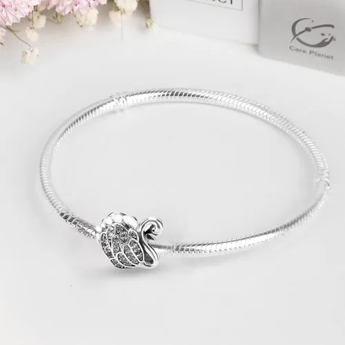 Miniatura 2 de Abalorios de plata de ley 925 para pulseras Pandora, regalos de joyería para mujer y niña.