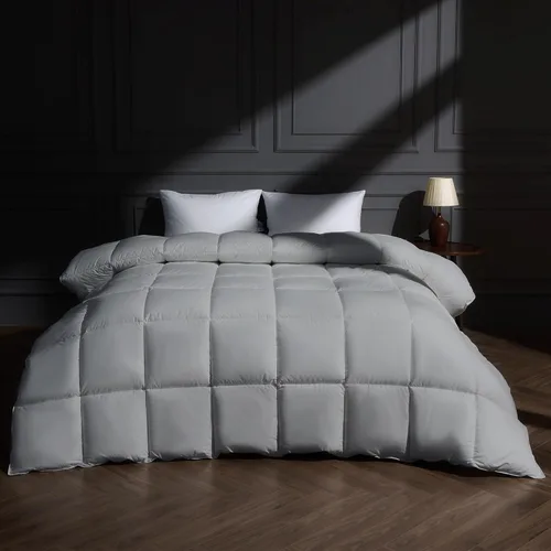 Miniatura 15 de Puredown® Edredón de plumas de ganso y fibra de plumón, inserto de edredón ligero de calidez media, ropa de cama de hotel de lujo colección Cloud