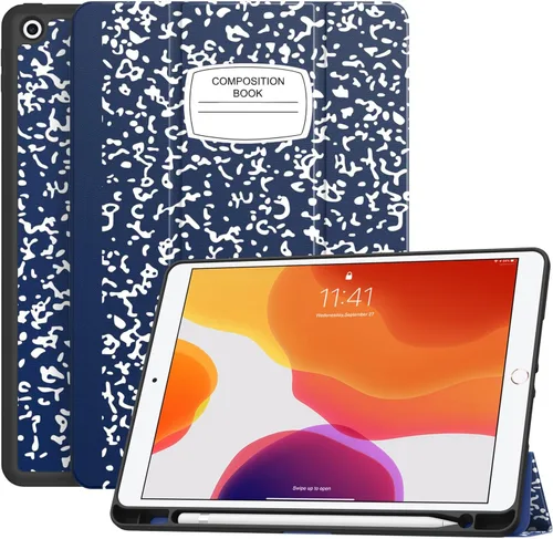 Miniatura 29 de Soke - Funda para iPad de 9ª generación 2021/8ª generación 2020/7ª generación 2019 con soporte para lápices - Funda de protección premium a prueba