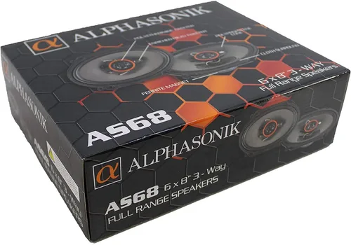 Miniatura 5 de Altavoces Alphasonik AS68 1 par de altavoces de 6X8 350W máx. de 3 vías 4 ohmios Altavoces de puerta de audio de calidad premium para sistema