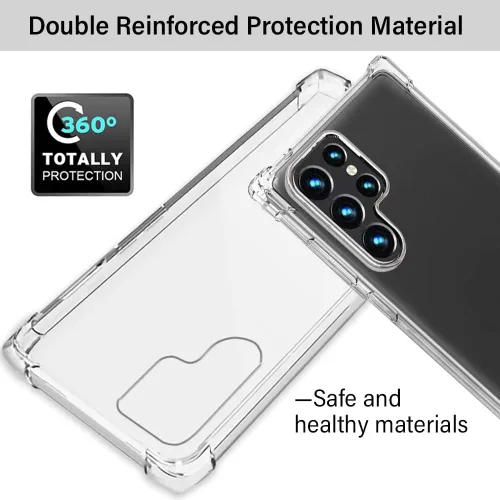 Miniatura 7 de Funda para Samsung Galaxy S22 Ultra, Samsung S22 Ultra 5G, a prueba de golpes, transparente, delgada, suave, de silicona TPU protectora para Samsung