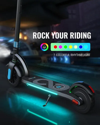 Miniatura 5 de Gyroor H40 Kids Electric Scooter 180W 10MPH LED Lights Ages 6 12