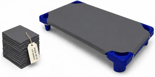 Miniatura 27 de Sábanas para cuna para niños pequeños y preescolares – Sábana para cuna/preescolar – Bucles elásticos en las esquinas – Sábana bajera para cuna
